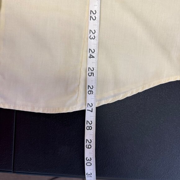 NWT Raw Blue Mens Size 2XL Pale Yellow Retro Vintage Style Button-Down Shirt - Picture 8 of 8